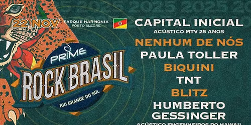 PRIME ROCK BRASIL - RIO GRANDE DO SUL no Parque Harmonia | Porto Alegre\/RS