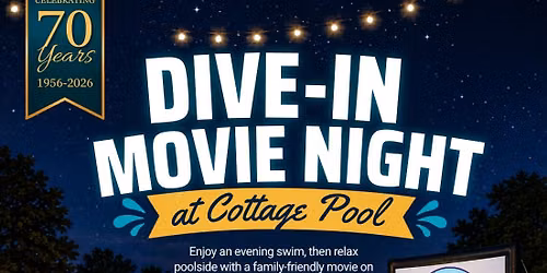 Dive In Movie Night at Cottage Pool: Spongebob:The Search for Squarepants