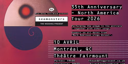 THE WEDDING PRESENT - Montr\u00e9al