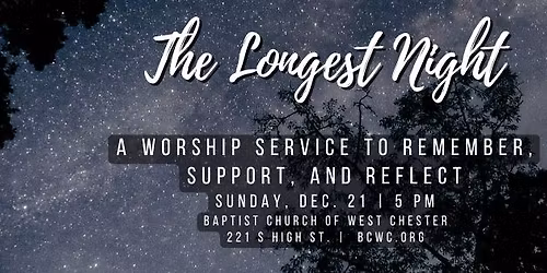 Longest Night \/ Blue Christmas Service
