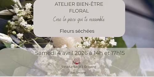 Atelier bien-\u00eatre floral 14h\u2013 Cr\u00e9e la pi\u00e8ce qui te ressemble \ud83c\udf38