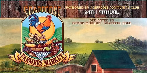 Scappoose Farmers Market every Saturday thru September. Our regular vendors and new ones every week