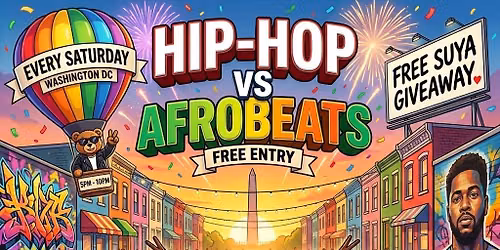 Hip-Hop vs AfroBeats - Free Suya Giveaway - Free Entry