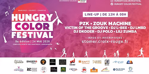 HUNGRY COLOR FESTIVAL 2026, par la Croix-Rouge fran\u00e7aise de Saint-Omer
