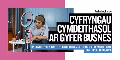 Cyfryngau Cymdeithasol ar gyfer Busnes