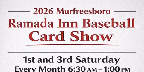 Murfreesboro Ramada Inn Baseball Card Show