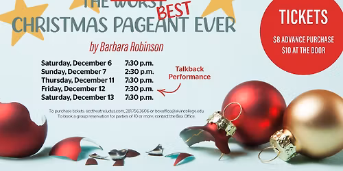 ACC Theatre Presents: The Best Christmas Pageant Ever