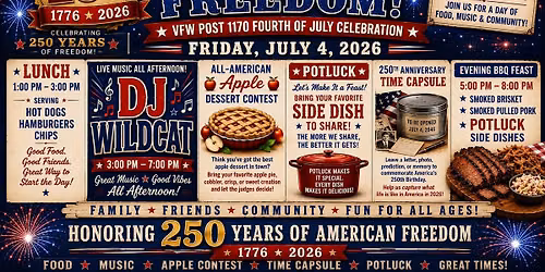 Stars, Stripes & Freedom at the VFW!