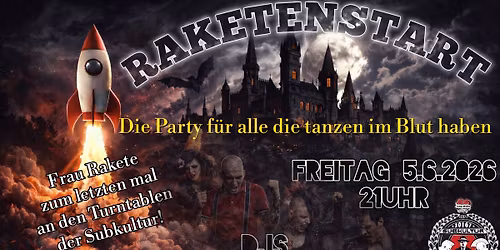 Raketenstart - Die letzte Party mit den Lieblingssongs von Frau Rakete \/ Elektro,Wave,Punk,Ska +S.W.