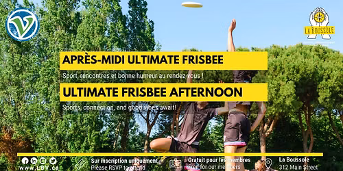 Apr\u00e8s-midi d'ultimate frisbee