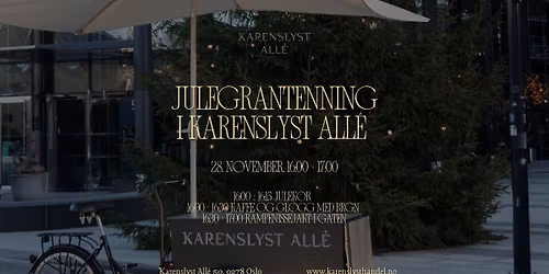 Julegrantenning i Karenslyst All\u00e9