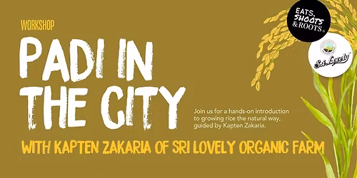 Workshop: Padi in the City with Kapten Zakaria of Sri Lovely Organic Farm