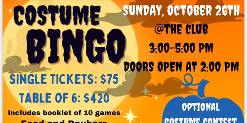 Boys & Girls Club of Morgan County Costume Bingo