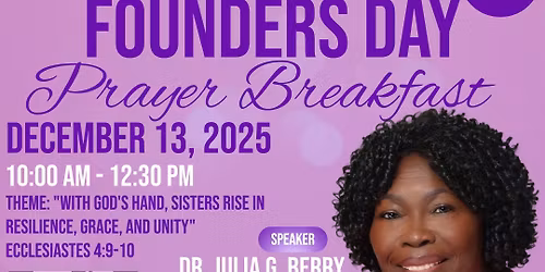 12th Annual Founders Day Prayer Breakfast 