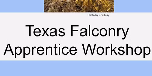 1st Annual Texas Falconry Apprentice Workshop 