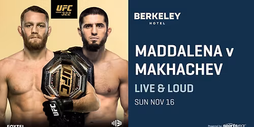 UFC322: Maddalena V Makhachev