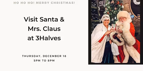 Santa and Mrs. Claus at the Brew Pub