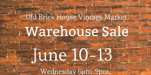 Vintage Market Warehouse Sale