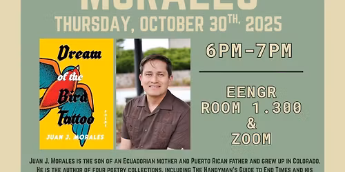 Poet Juan Morales Reading & Mini Workshop