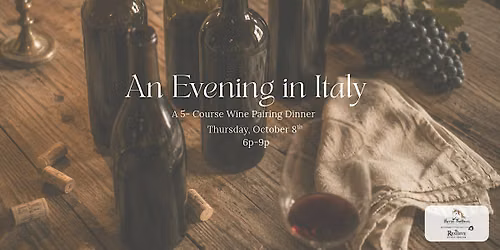 An Evening in Italy | Five-Course Wine Pairing Dinner