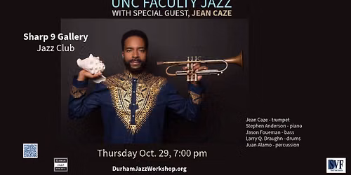 UNC Faculty Jazz with Special Guest, Jean Caze