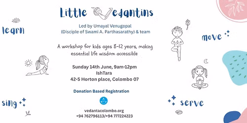 Little Vedantins Workshop