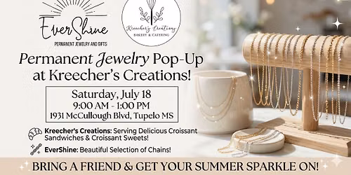 Permanent Jewelry Pop Up at Kreecher's Creations
