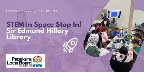 FREE STEM in SPACE at Sir Edmund Hillary Library