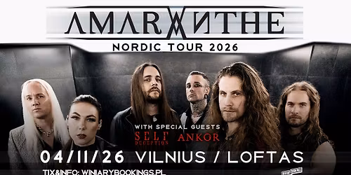AMARANTHE + Self Deception, Ankor \/ 4.11.26 \/ Loftas, Vilnius