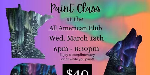 Northern Lights Paint Class - All American Club