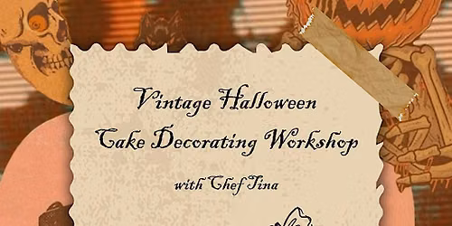 Vintage Halloween Cake Decorating Workshop