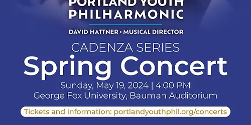 Portland Youth Philharmonic - Cadenza Series - Fall Concert at Arlene Schnitzer Concert Hall