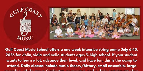 Gulf Coast Music Summer String Camp
