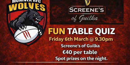 Monivea RFC Wolves Fundraiser