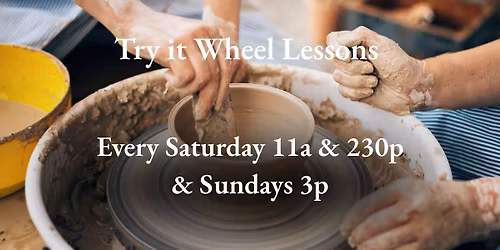 Try it! Pottery Wheel Classes