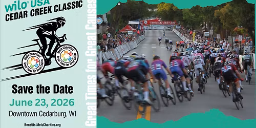 WILO USA Cedar Creek Classic Bike Race to benefit Mel's Charities