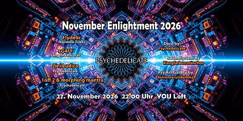 Psychedelicate - November Enlightment 2026
