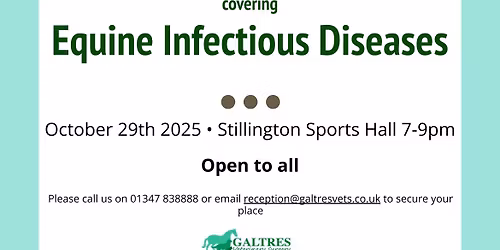 Free Client Evening - Equine Infectious Diseases