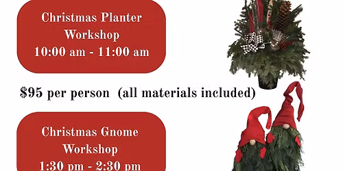3rd annual Christmas Workshops