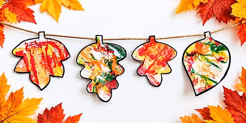 Fall Leaf Garland \u2014 Printmaking Art Workshop for All Ages