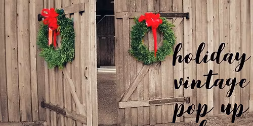 Holiday Vintage Pop Up Shop