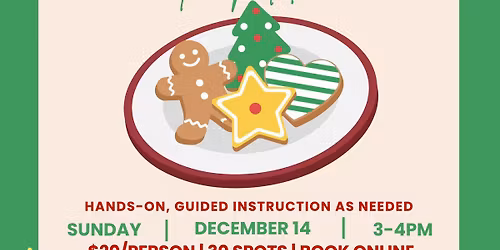 Christmas Themed, Cookie Decorating