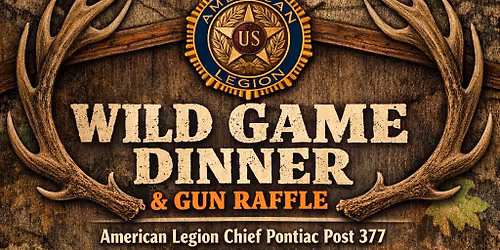 Wild Game Dinner And Gun Raffle