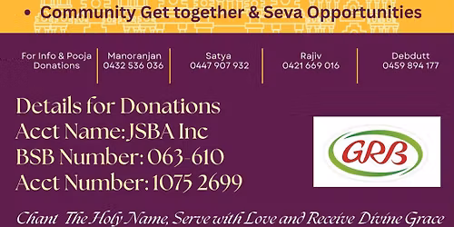 End of Year - Jagannatha Pooja 