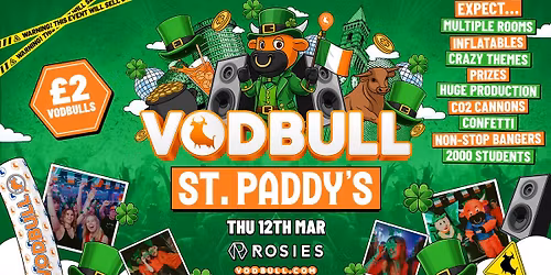  \ud83e\udde1 ST PADDYS BULL VODBULL  \u2618\ufe0f \u26a0\ufe0f[SELLING FAST!!!]\u26a0\ufe0f at ROSIES!! 12\/03