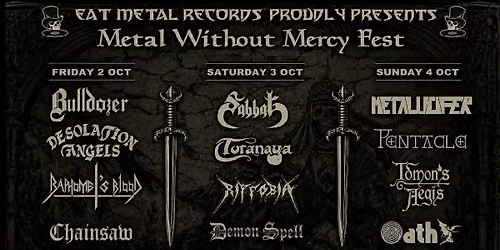 Metal Without Mercy Festival Athens 2\/3\/4 October 2026