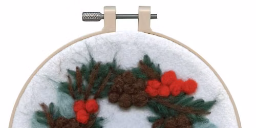 Felted wreath workshop, \u00a340 pp
