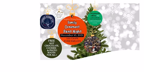 Family Ornament Paint Night with Angelos Pottery Studio