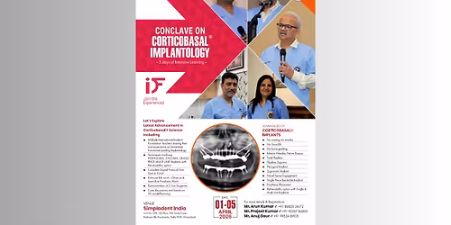 FIVE DAYS Conclave on Corticobasal\u00ae Implantology @Delhi NCR - April 2026