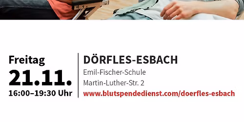 Blutspende in D\u00f6rfles-Esbach